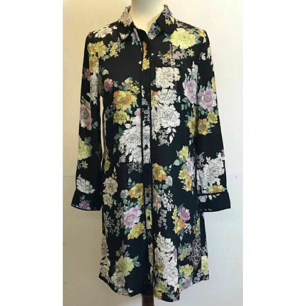 Maison Jules Womens Multicolor Floral-Dress S - Picture 1 of 12